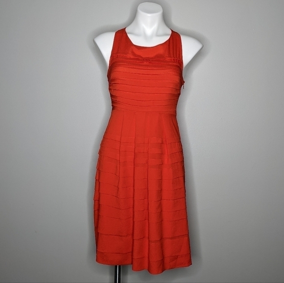 Anthropologie Dresses & Skirts - Anthro Eva Franco Tangelo orange layered dress 2